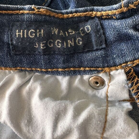 Aeropostale SZ 0R High Waisted Jegging Jeans Distressed Pockets Stretch Zip-Fly - Picture 10 of 11